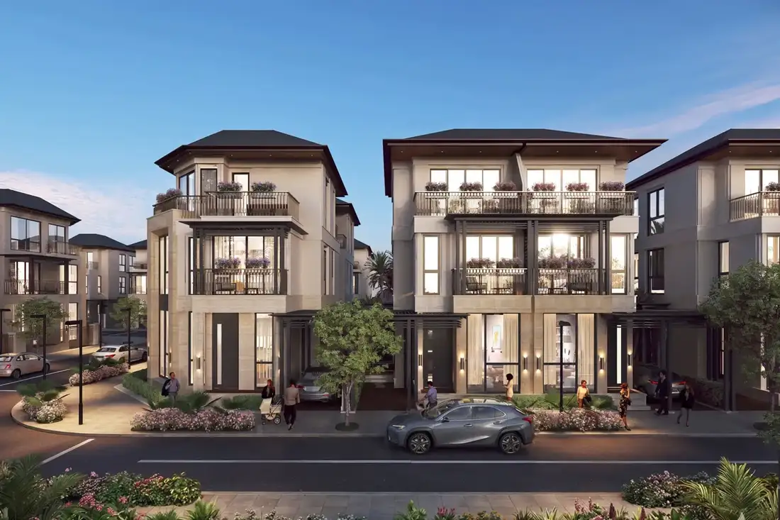 Villa song lập Thanh Phú Centre Point - mặt đứng