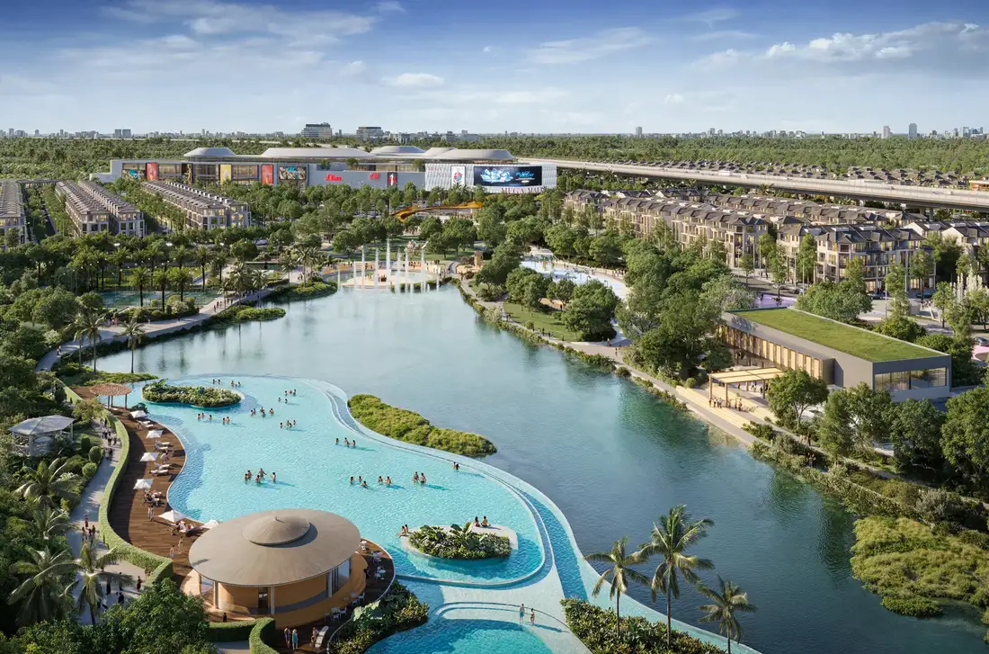 Hồ bơi nổi 3.300m² biểu tượng Thanh Phú Centre Point